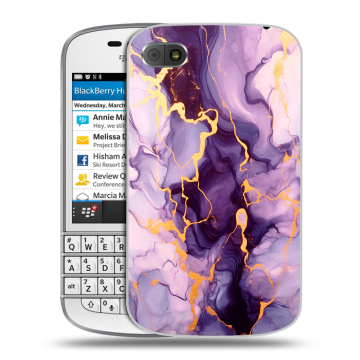 Пластиковый чехол на BlackBerry Q10 с принтом Мрамор Пластиковый чехол на BlackBerry Q10 с принтом Мрамор
