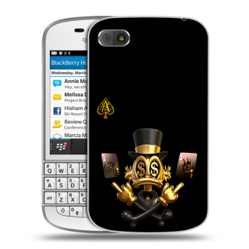 Пластиковый чехол на BlackBerry Q10 с принтом Золотой скрудж макдак Пластиковый чехол на BlackBerry Q10 с принтом Золотой скрудж макдак
