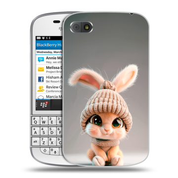 Пластиковый чехол на BlackBerry Q10 с принтом Кролик