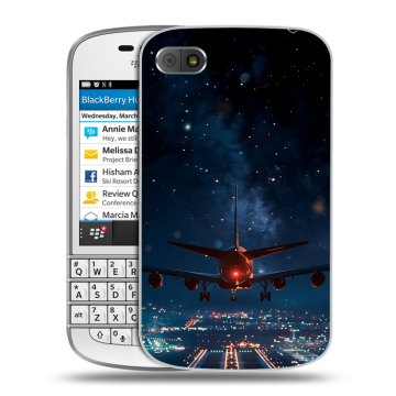 Пластиковый чехол на BlackBerry Q10 с принтом самолет Пластиковый чехол на BlackBerry Q10 с принтом самолет