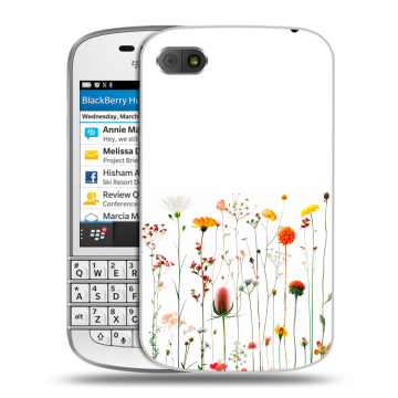 Пластиковый чехол на BlackBerry Q10 с принтом цветы Пластиковый чехол на BlackBerry Q10 с принтом цветы