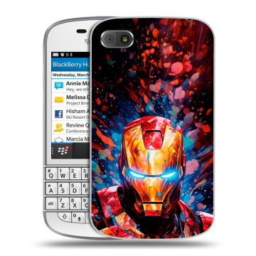 Пластиковый чехол на BlackBerry Q10 с принтом Железный человек Ironman Пластиковый чехол на BlackBerry Q10 с принтом Железный человек Ironman