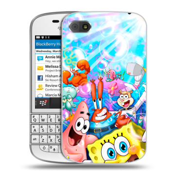 Пластиковый чехол на BlackBerry Q10 с принтом спанчбоб спанч боб Пластиковый чехол на BlackBerry Q10 с принтом спанчбоб спанч боб