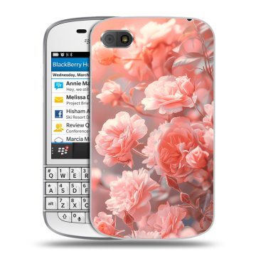 Пластиковый чехол на BlackBerry Q10 с принтом Розы цветы Пластиковый чехол на BlackBerry Q10 с принтом Розы цветы