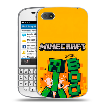 Пластиковый чехол на BlackBerry Q10 с принтом Майнкрафт Minecraft Пластиковый чехол на BlackBerry Q10 с принтом Майнкрафт Minecraft
