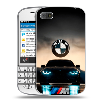 Пластиковый чехол на BlackBerry Q10 с принтом БМВ BMW