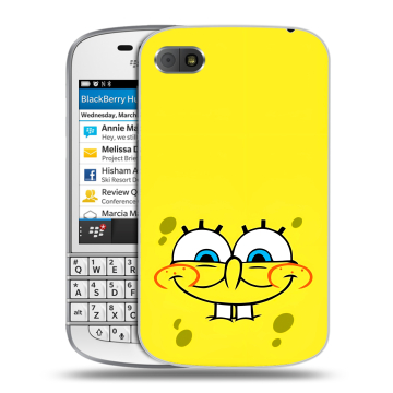 Пластиковый чехол на BlackBerry Q10 с принтом спанчбоб спанч боб Пластиковый чехол на BlackBerry Q10 с принтом спанчбоб спанч боб