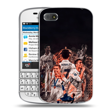 Пластиковый чехол на BlackBerry Q10 с принтом Реал Роналдо Real Ronaldo Пластиковый чехол на BlackBerry Q10 с принтом Реал Роналдо Real Ronaldo