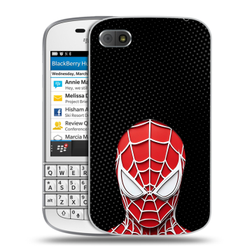 Пластиковый чехол на BlackBerry Q10 с принтом человек паук spiderman Пластиковый чехол на BlackBerry Q10 с принтом человек паук spiderman