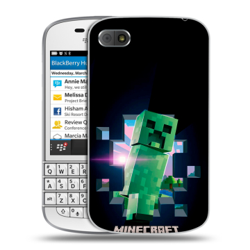 Пластиковый чехол на BlackBerry Q10 с принтом Майнкрафт Minecraft Пластиковый чехол на BlackBerry Q10 с принтом Майнкрафт Minecraft
