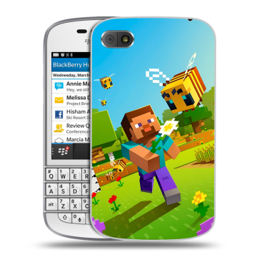 Пластиковый чехол на BlackBerry Q10 с принтом Майнкрафт Minecraft Пластиковый чехол на BlackBerry Q10 с принтом Майнкрафт Minecraft