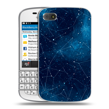 Пластиковый чехол на BlackBerry Q10 с принтом Космос звезды