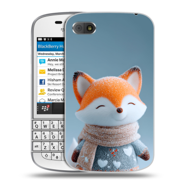 Пластиковый чехол на BlackBerry Q10 с принтом Лиса