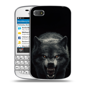 Пластиковый чехол на BlackBerry Q10 с принтом Волк Пластиковый чехол на BlackBerry Q10 с принтом Волк