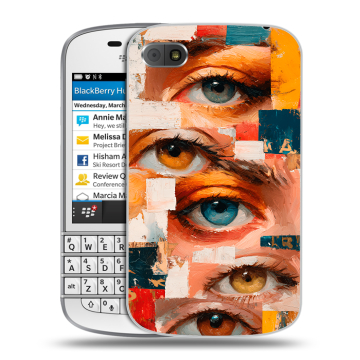 Пластиковый чехол на BlackBerry Q10 с принтом Модный принт