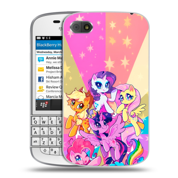 Пластиковый чехол на BlackBerry Q10 с принтом My little pony Дружба чудо Пластиковый чехол на BlackBerry Q10 с принтом My little pony Дружба чудо