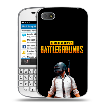 Пластиковый чехол на BlackBerry Q10 с принтом PUGB ПАГБ Пластиковый чехол на BlackBerry Q10 с принтом PUGB ПАГБ