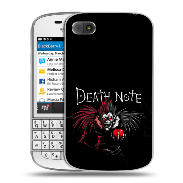Пластиковый чехол на BlackBerry Q10 с принтом Death note Тетрадь смерти Пластиковый чехол на BlackBerry Q10 с принтом Death note Тетрадь смерти