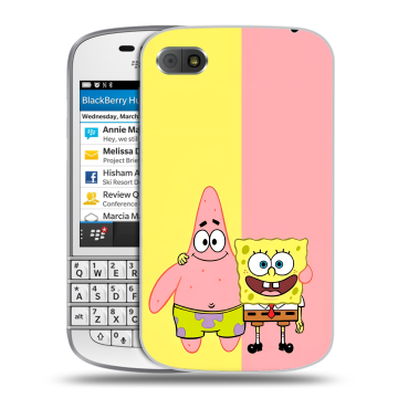 Пластиковый чехол на BlackBerry Q10 с принтом Спанч боб Спанчбоб Пластиковый чехол на BlackBerry Q10 с принтом Спанч боб Спанчбоб