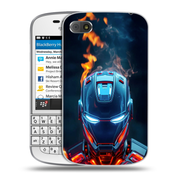 Пластиковый чехол на BlackBerry Q10 с принтом IronMan Железный человек Пластиковый чехол на BlackBerry Q10 с принтом IronMan Железный человек