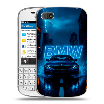 Пластиковый чехол на BlackBerry Q10 с принтом BMW БМВ Пластиковый чехол на BlackBerry Q10 с принтом BMW БМВ