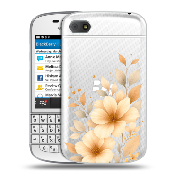 Пластиковый чехол на BlackBerry Q10 с принтом для девушки