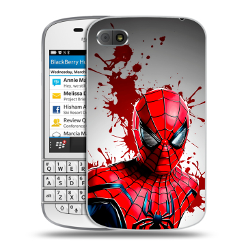 Пластиковый чехол на BlackBerry Q10 с принтом Spiderman Человек паук Пластиковый чехол на BlackBerry Q10 с принтом Spiderman Человек паук