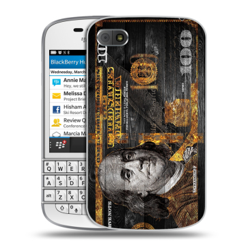 Пластиковый чехол на BlackBerry Q10 с принтом Доллар деньги Пластиковый чехол на BlackBerry Q10 с принтом Доллар деньги