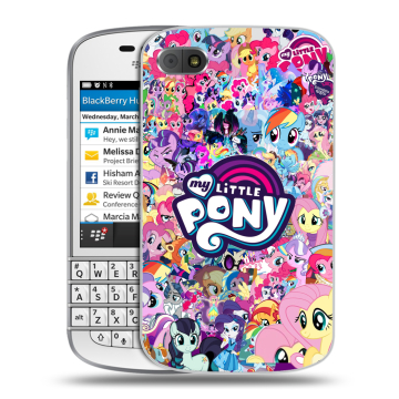 Пластиковый чехол на BlackBerry Q10 с принтом My little pony Дружба чудо Пластиковый чехол на BlackBerry Q10 с принтом My little pony Дружба чудо