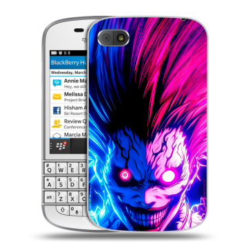 Пластиковый чехол на BlackBerry Q10 с принтом Death note Тетрадь смерти