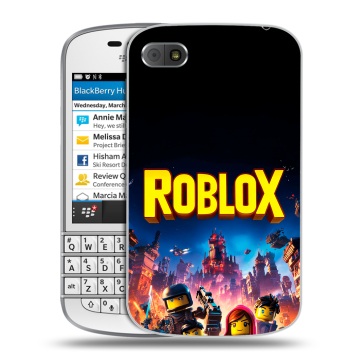 Пластиковый чехол на BlackBerry Q10 с принтом Roblox Роблокс Пластиковый чехол на BlackBerry Q10 с принтом Roblox Роблокс