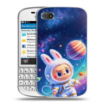 Пластиковый чехол на BlackBerry Q10 с принтом Labubu Лабубу Пластиковый чехол на BlackBerry Q10 с принтом Labubu Лабубу