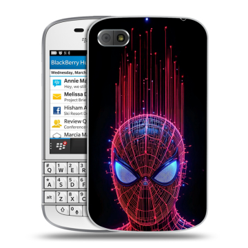 Пластиковый чехол на BlackBerry Q10 с принтом Spiderman Человек паук Пластиковый чехол на BlackBerry Q10 с принтом Spiderman Человек паук