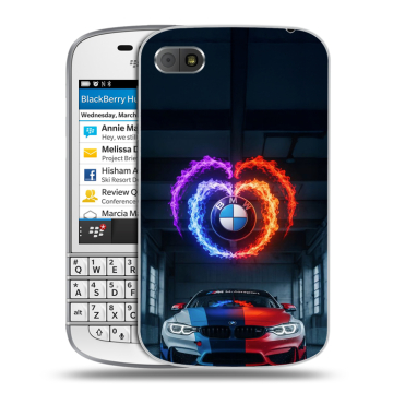 Пластиковый чехол на BlackBerry Q10 с принтом BMW БМВ Пластиковый чехол на BlackBerry Q10 с принтом BMW БМВ