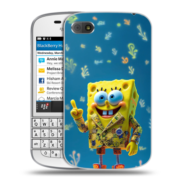 Пластиковый чехол на BlackBerry Q10 с принтом Спанч боб Спанчбоб Пластиковый чехол на BlackBerry Q10 с принтом Спанч боб Спанчбоб