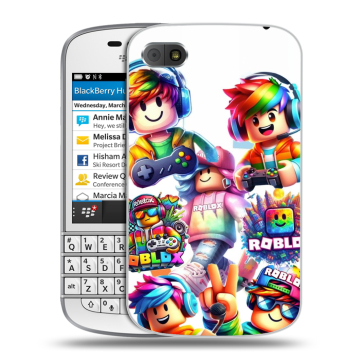 Пластиковый чехол на BlackBerry Q10 с принтом Roblox Роблокс Пластиковый чехол на BlackBerry Q10 с принтом Roblox Роблокс
