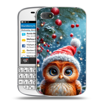 Пластиковый чехол на BlackBerry Q10 с принтом Новый год Пластиковый чехол на BlackBerry Q10 с принтом Новый год