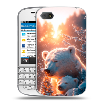Пластиковый чехол на BlackBerry Q10 с принтом Новый год Пластиковый чехол на BlackBerry Q10 с принтом Новый год