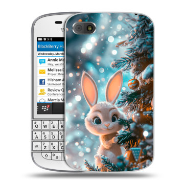 Пластиковый чехол на BlackBerry Q10 с принтом Новый год Пластиковый чехол на BlackBerry Q10 с принтом Новый год