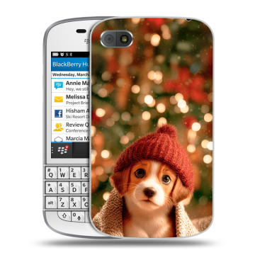 Пластиковый чехол на BlackBerry Q10 с принтом Новый год Пластиковый чехол на BlackBerry Q10 с принтом Новый год