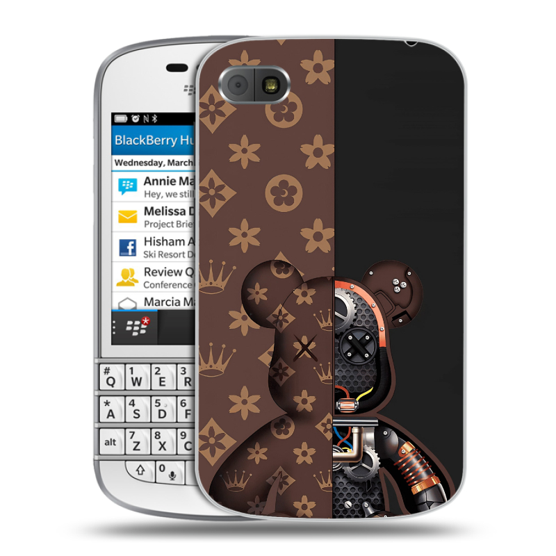 Пластиковый чехол на BlackBerry Q10 с принтом Луи робот Пластиковый чехол на BlackBerry Q10 с принтом Луи робот