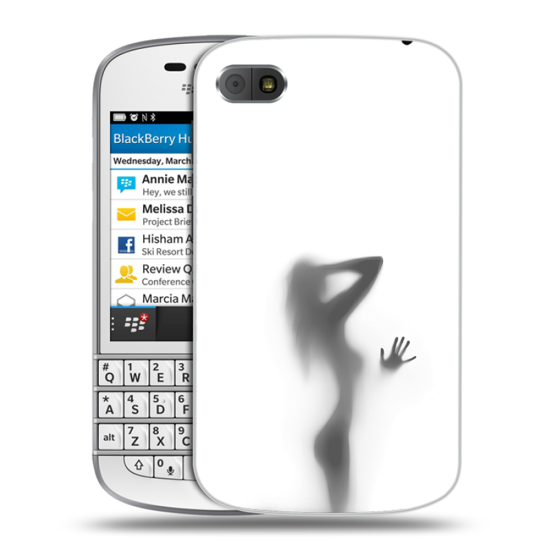 Пластиковый чехол на BlackBerry Q10 с принтом Силуэт Пластиковый чехол на BlackBerry Q10 с принтом Силуэт