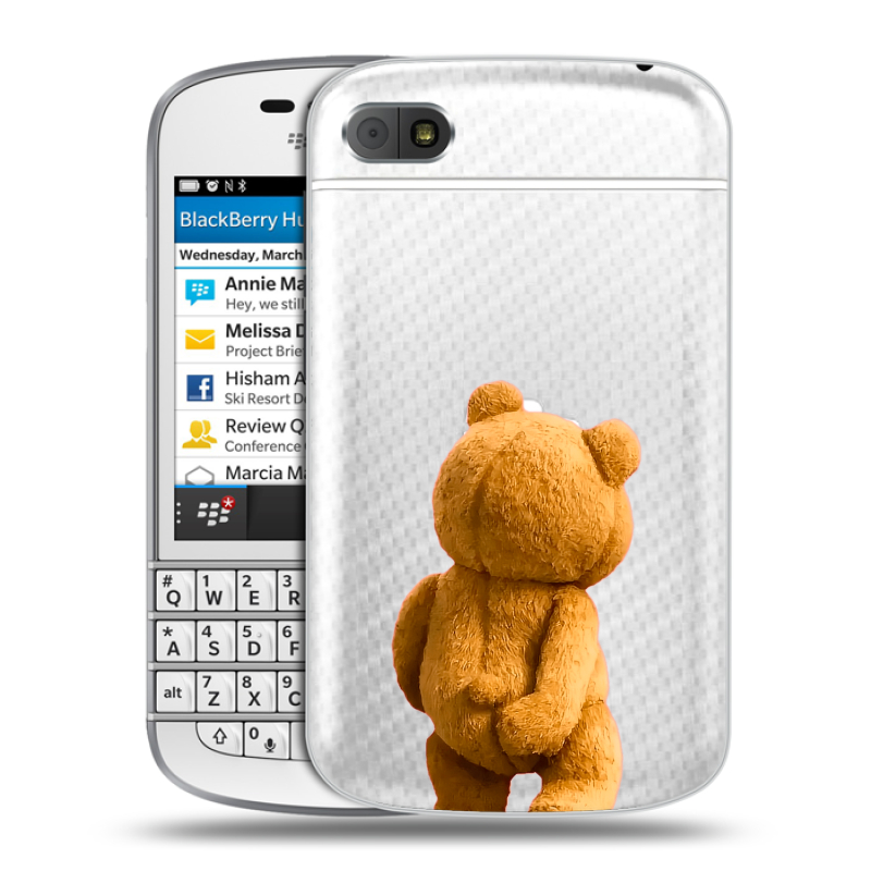 Пластиковый чехол на BlackBerry Q10 с принтом Медведь Пластиковый чехол на BlackBerry Q10 с принтом Медведь