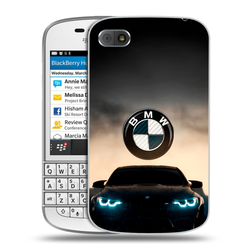 Пластиковый чехол на BlackBerry Q10 с принтом БМВ BMW Пластиковый чехол на BlackBerry Q10 с принтом БМВ BMW