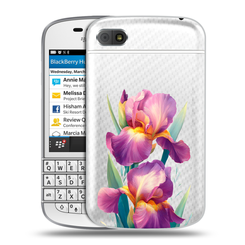 Пластиковый чехол на BlackBerry Q10 с принтом Цветы орхидеи Пластиковый чехол на BlackBerry Q10 с принтом Цветы орхидеи