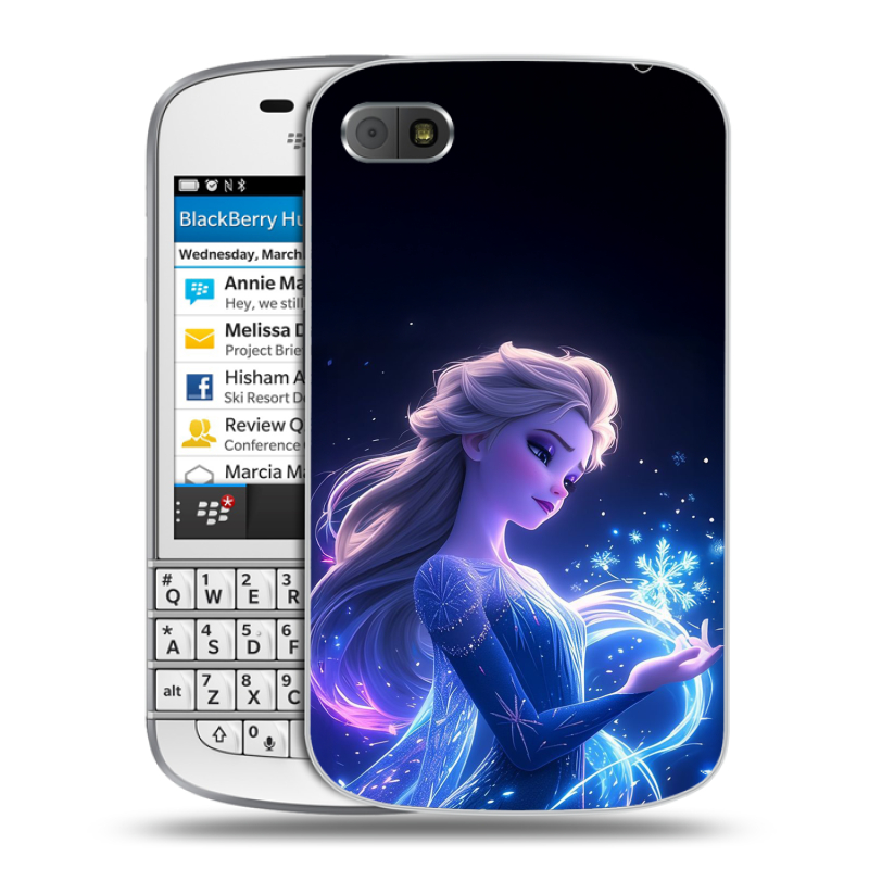 Пластиковый чехол на BlackBerry Q10 с принтом Холодное сердце Frozen Пластиковый чехол на BlackBerry Q10 с принтом Холодное сердце Frozen