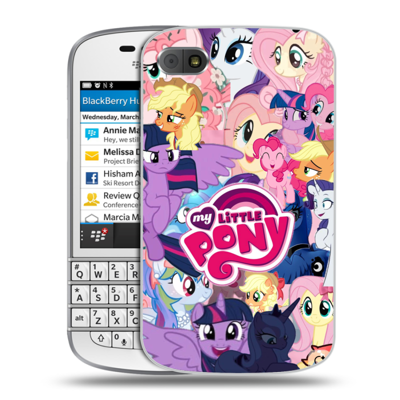 Пластиковый чехол на BlackBerry Q10 с принтом My little pony Дружба чудо Пластиковый чехол на BlackBerry Q10 с принтом My little pony Дружба чудо