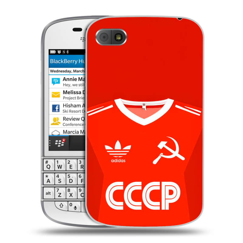 Пластиковый чехол на BlackBerry Q10 с принтом Флаг Герб СССР Пластиковый чехол на BlackBerry Q10 с принтом Флаг Герб СССР