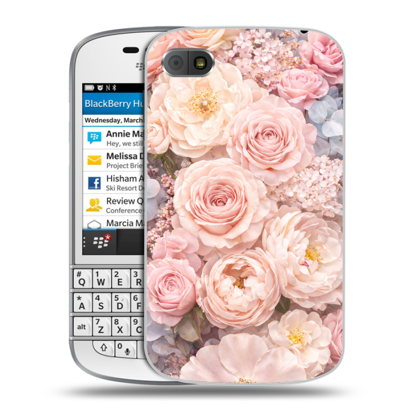 Пластиковый чехол на BlackBerry Q10 с принтом женский Пластиковый чехол на BlackBerry Q10 с принтом женский