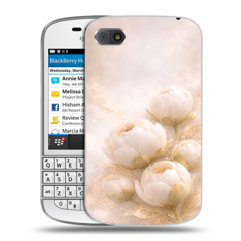 Пластиковый чехол на BlackBerry Q10 с принтом женский Пластиковый чехол на BlackBerry Q10 с принтом женский
